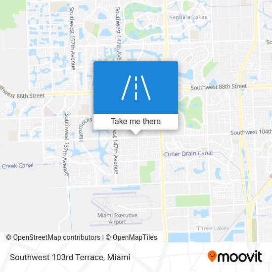 Southwest 103rd Terrace map