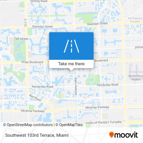 Southwest 103rd Terrace map
