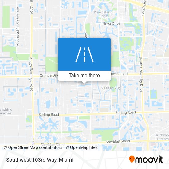 Southwest 103rd Way map