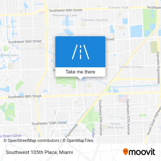Mapa de Southwest 105th Place