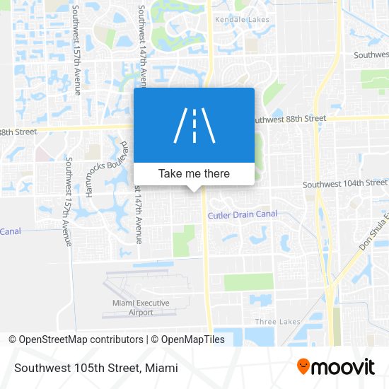 Mapa de Southwest 105th Street