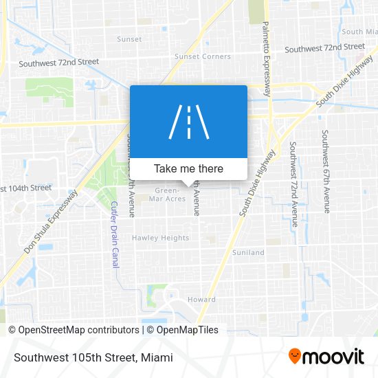 Mapa de Southwest 105th Street