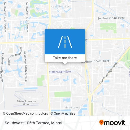 Southwest 105th Terrace map