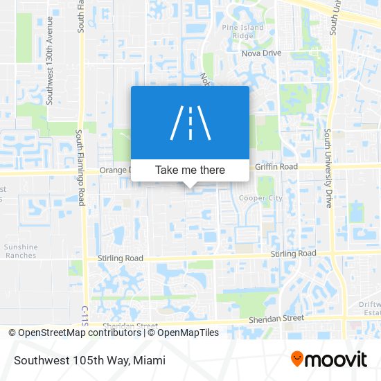 Southwest 105th Way map