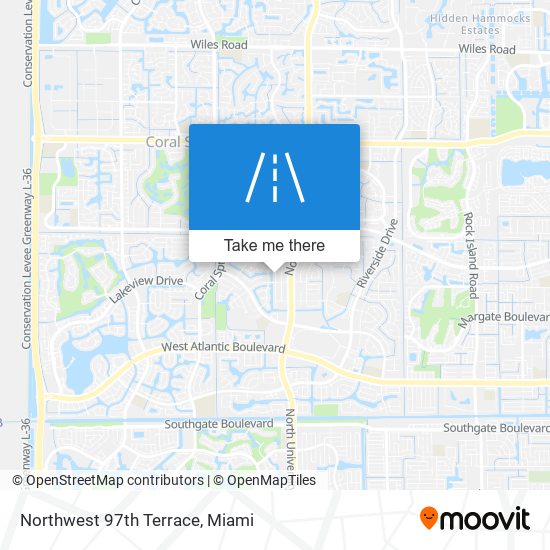 Northwest 97th Terrace map