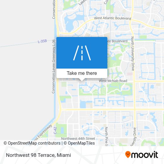 Mapa de Northwest 98 Terrace