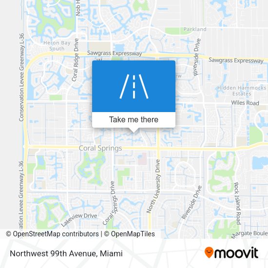 Northwest 99th Avenue map