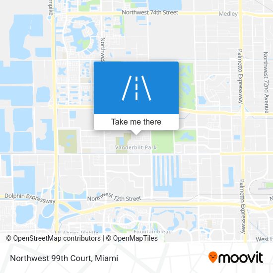 Mapa de Northwest 99th Court