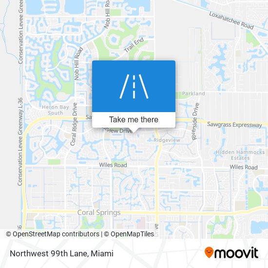 Northwest 99th Lane map