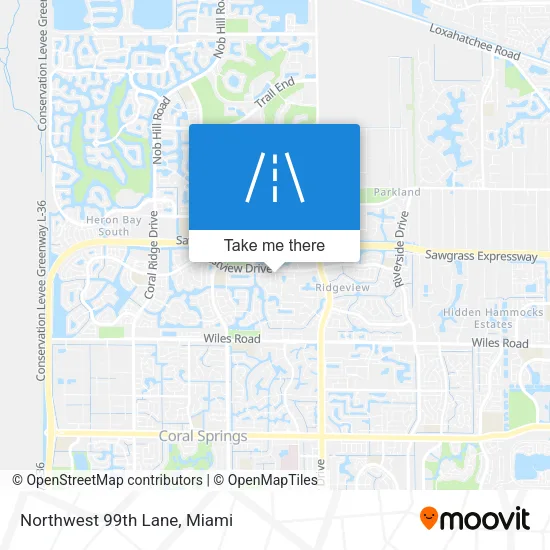 Northwest 99th Lane map