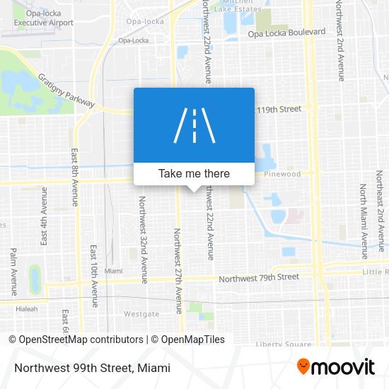 Northwest 99th Street map