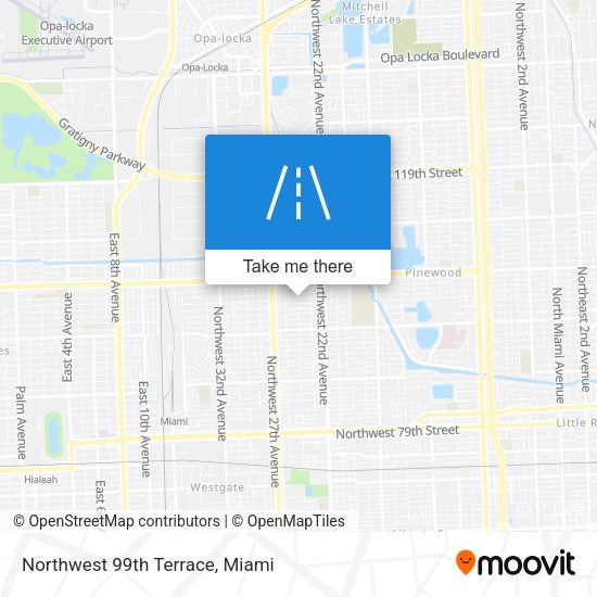 Mapa de Northwest 99th Terrace