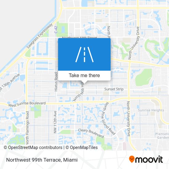 Northwest 99th Terrace map