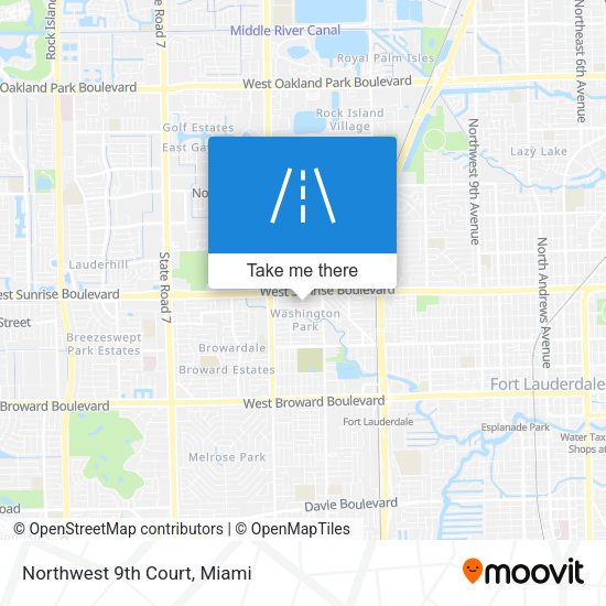 Northwest 9th Court map