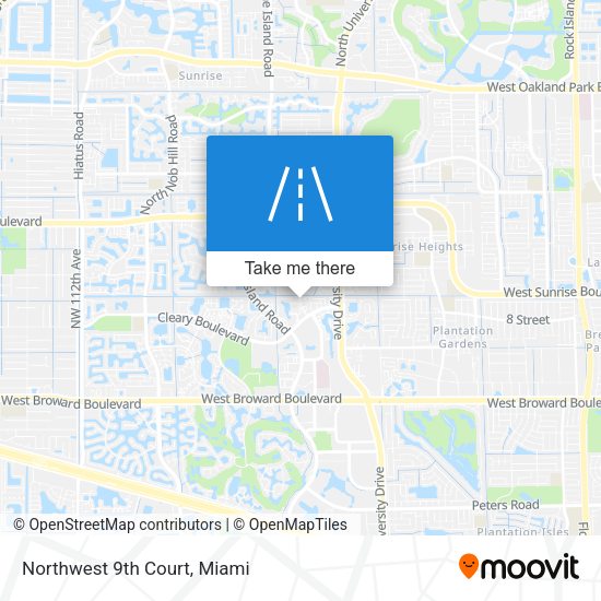 Mapa de Northwest 9th Court