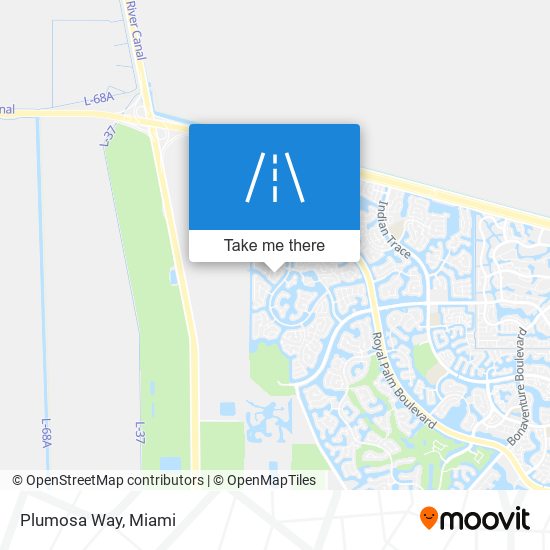 Plumosa Way map