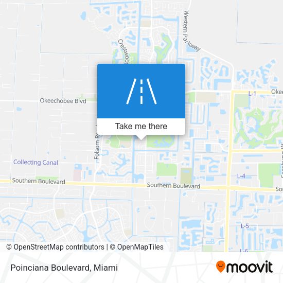 Poinciana Boulevard map