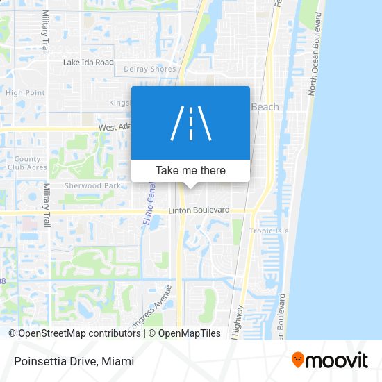 Mapa de Poinsettia Drive