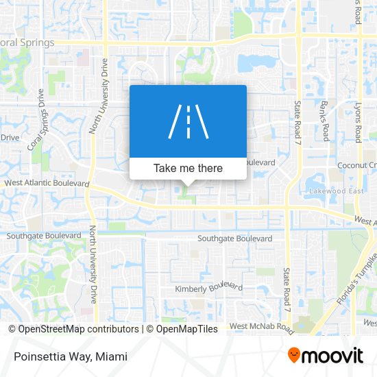 Mapa de Poinsettia Way
