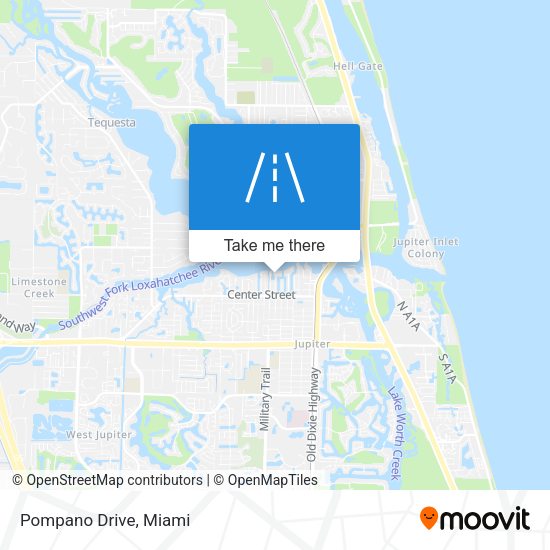 Pompano Drive map