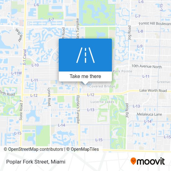 Mapa de Poplar Fork Street