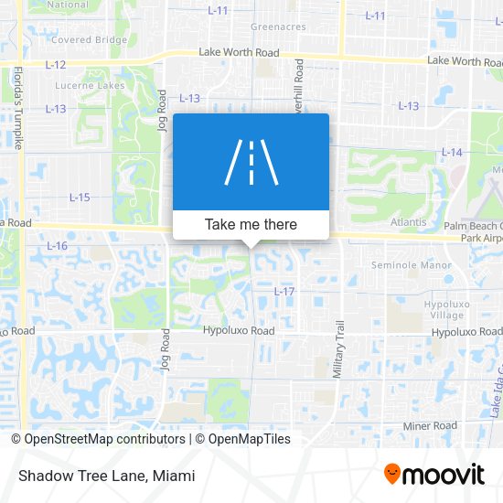 Mapa de Shadow Tree Lane