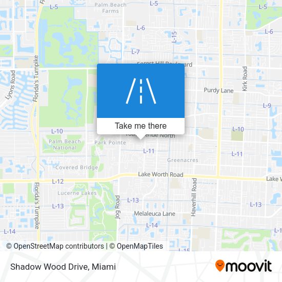 Mapa de Shadow Wood Drive