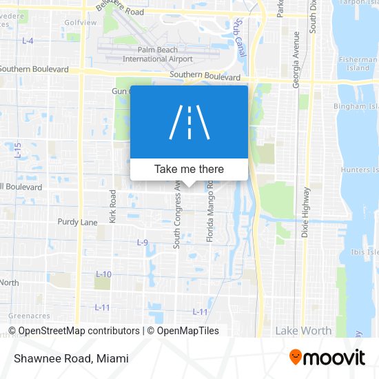 Shawnee Road map