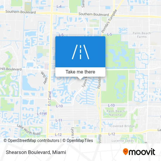 Shearson Boulevard map