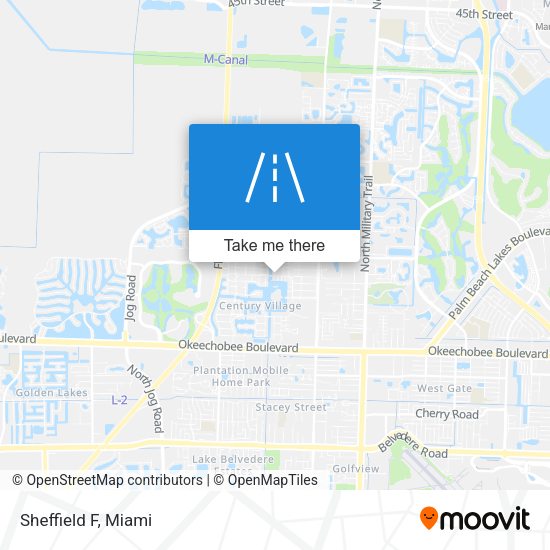 Mapa de Sheffield F