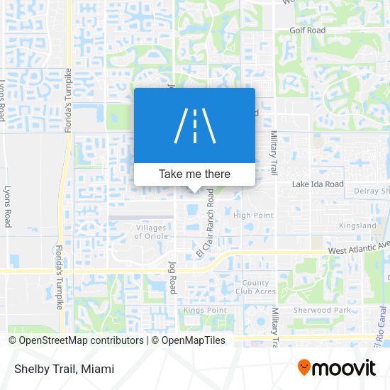 Mapa de Shelby Trail