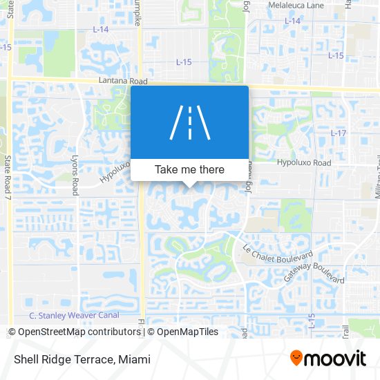 Shell Ridge Terrace map