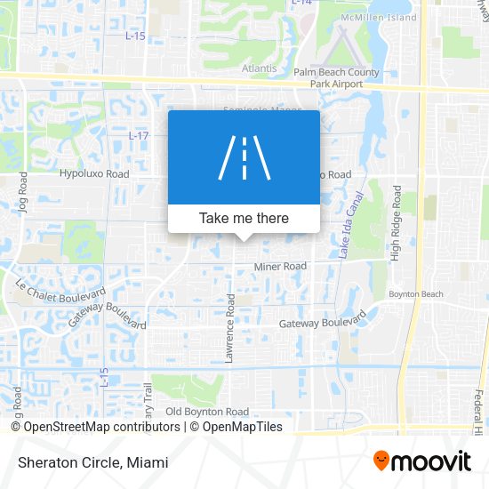Mapa de Sheraton Circle