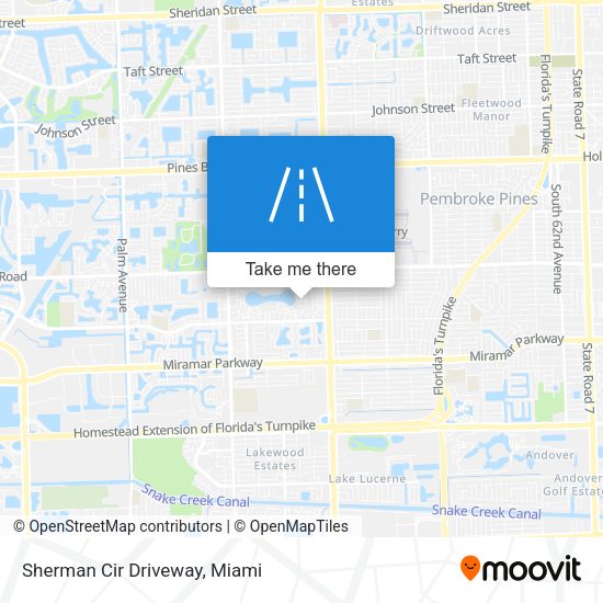 Sherman Cir Driveway map