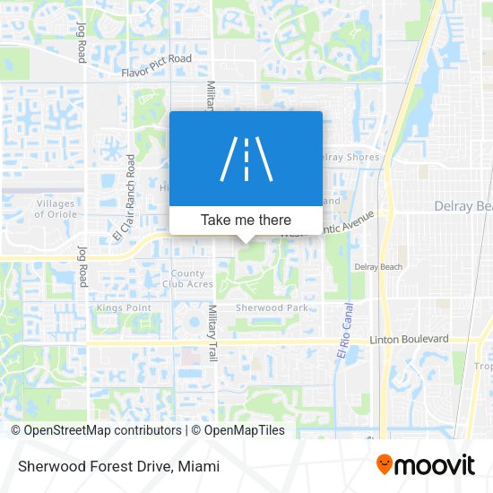 Sherwood Forest Drive map