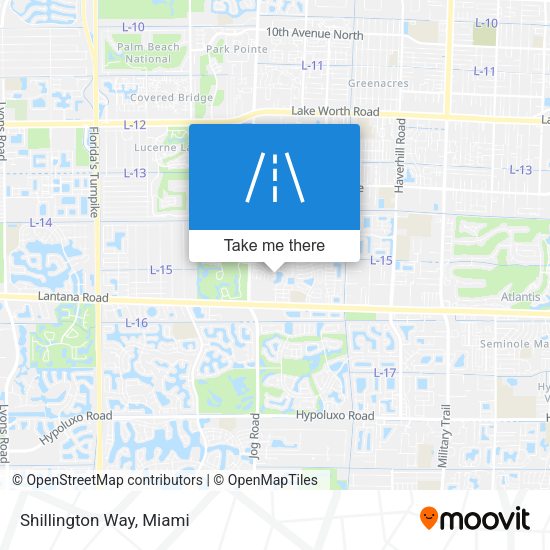 Mapa de Shillington Way