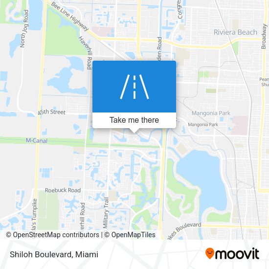 Mapa de Shiloh Boulevard