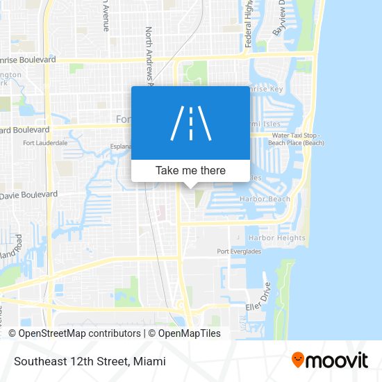Southeast 12th Street map