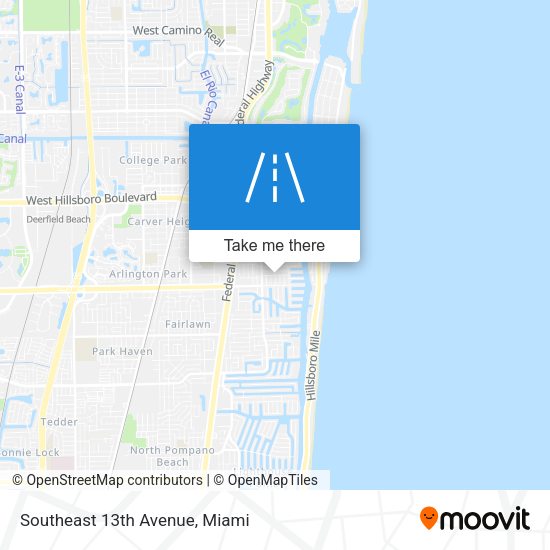 Mapa de Southeast 13th Avenue