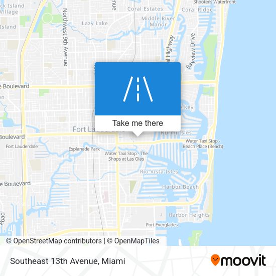 Mapa de Southeast 13th Avenue
