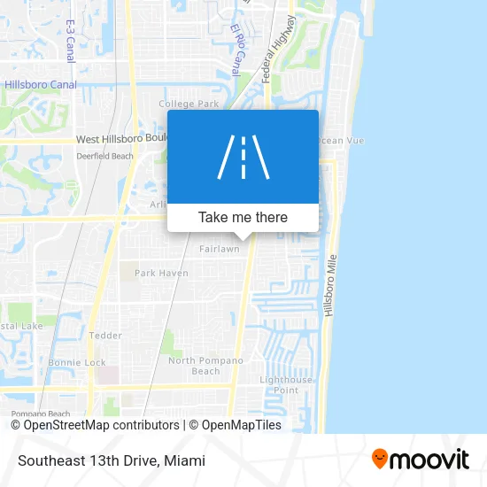 Southeast 13th Drive map