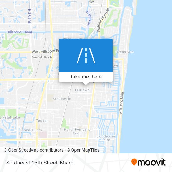 Southeast 13th Street map