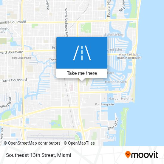 Mapa de Southeast 13th Street