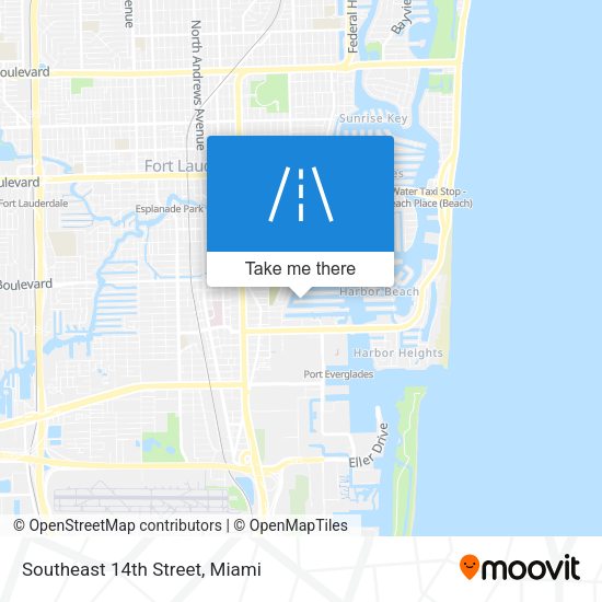 Mapa de Southeast 14th Street