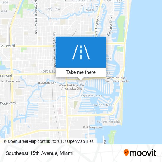 Southeast 15th Avenue map