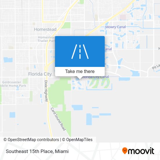 Southeast 15th Place map