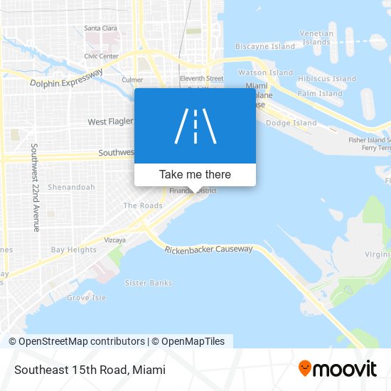 Southeast 15th Road map