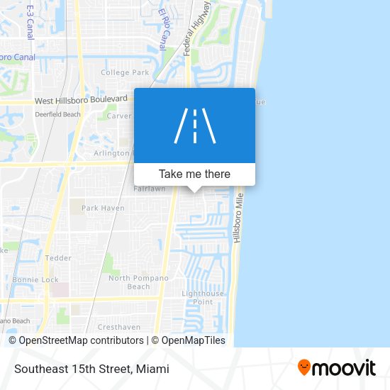 Southeast 15th Street map