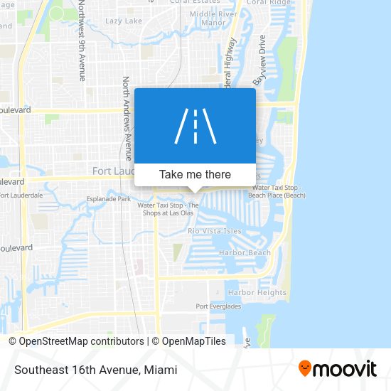 Mapa de Southeast 16th Avenue