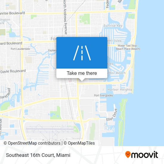 Southeast 16th Court map